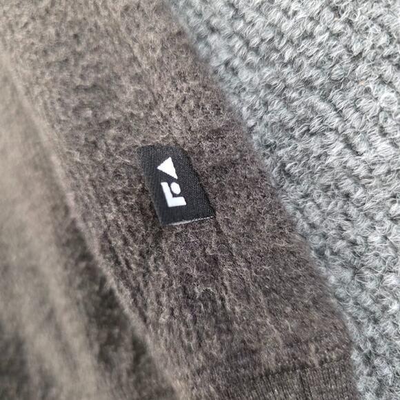 Free Assembly Men's Jacquard Rib Shawl Collar Pullover Black / Brown Size L NWT - Picture 11 of 14